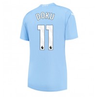 Koszulka piłkarska Manchester City Jeremy Doku #11 Strój Domowy dla kobiety 2023-24 tanio Krótki Rękaw
